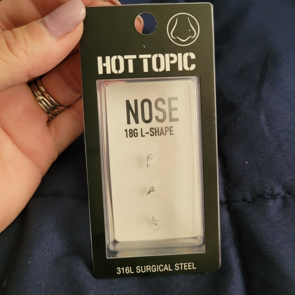 Hot Topic Jewelry - 🎉Hot Topic Clear CZ Nose Ring Trio